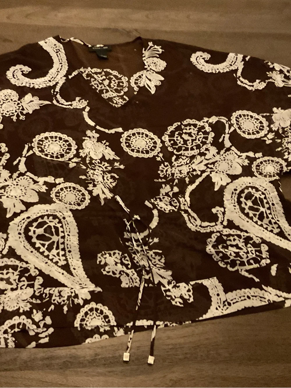 Focus 2000 Brown and White Floral Swim Tunic